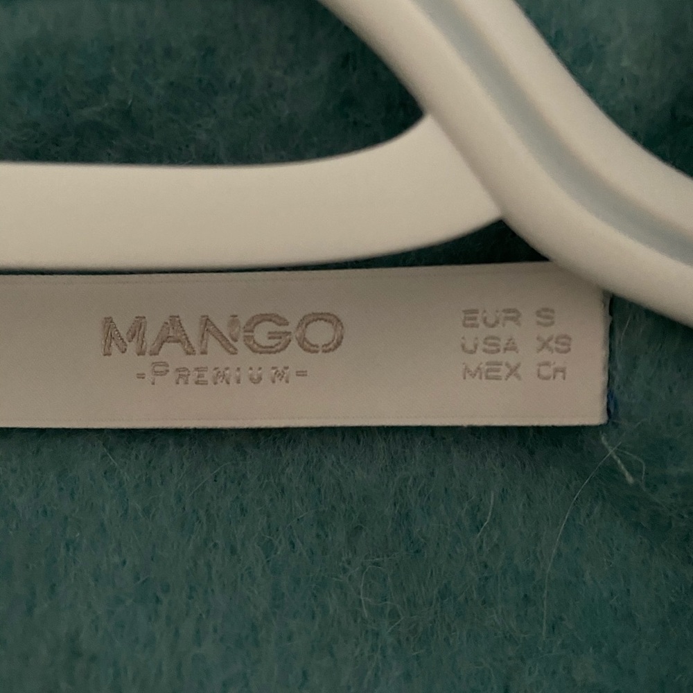 Mango Green Buttoned Wool Jacket - image 5